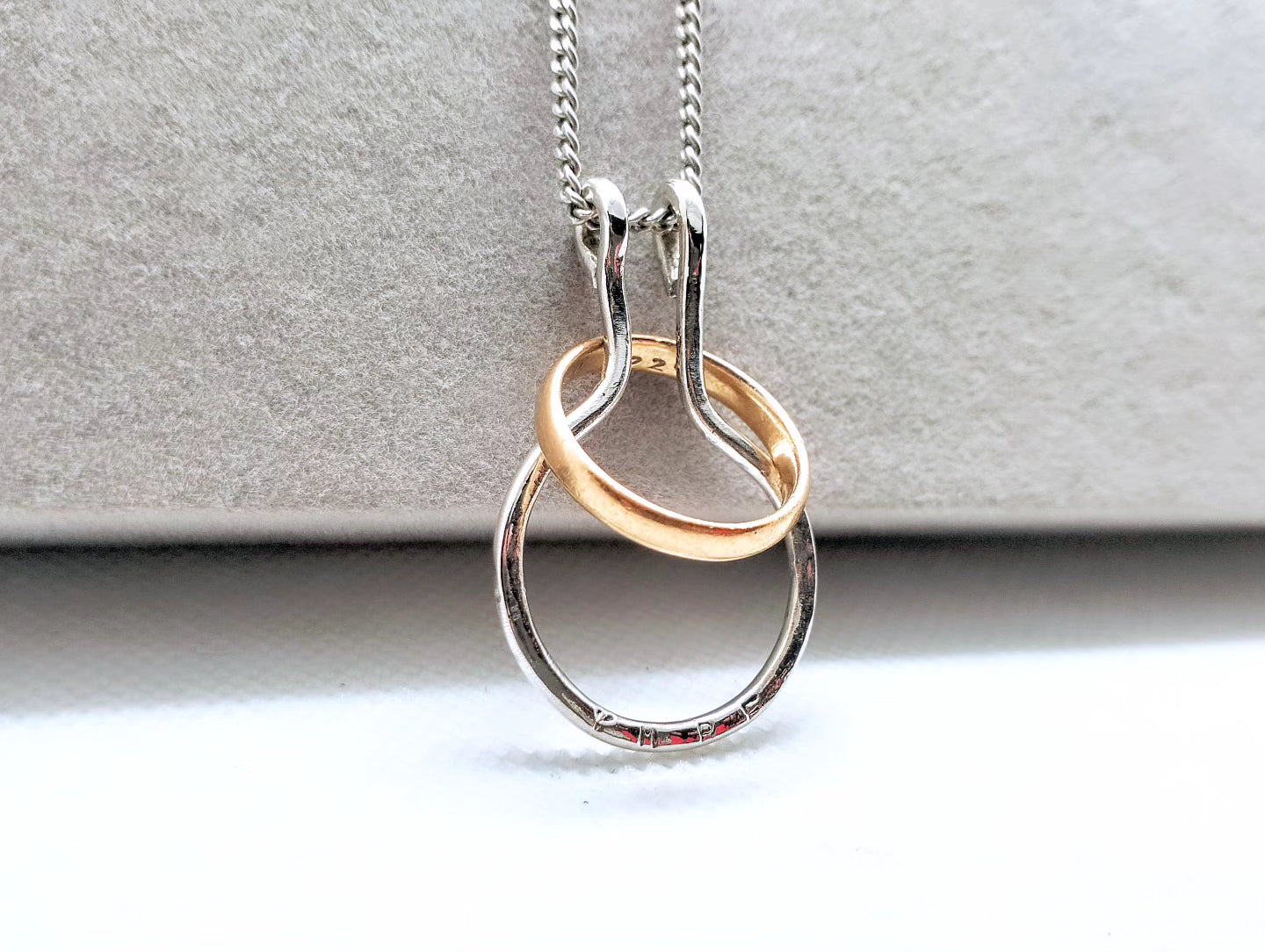 Ring Holder pendant in sterling silver