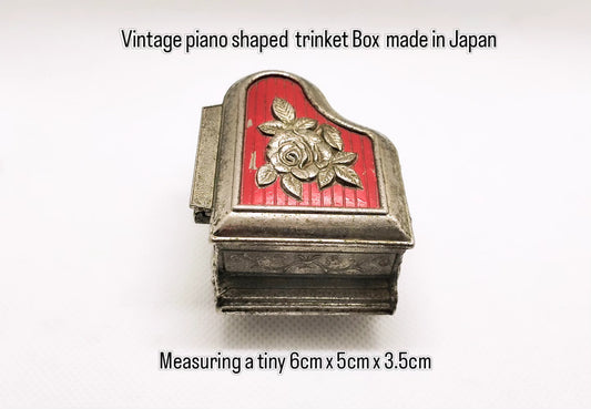 Vintage miniature Piano trinket Box