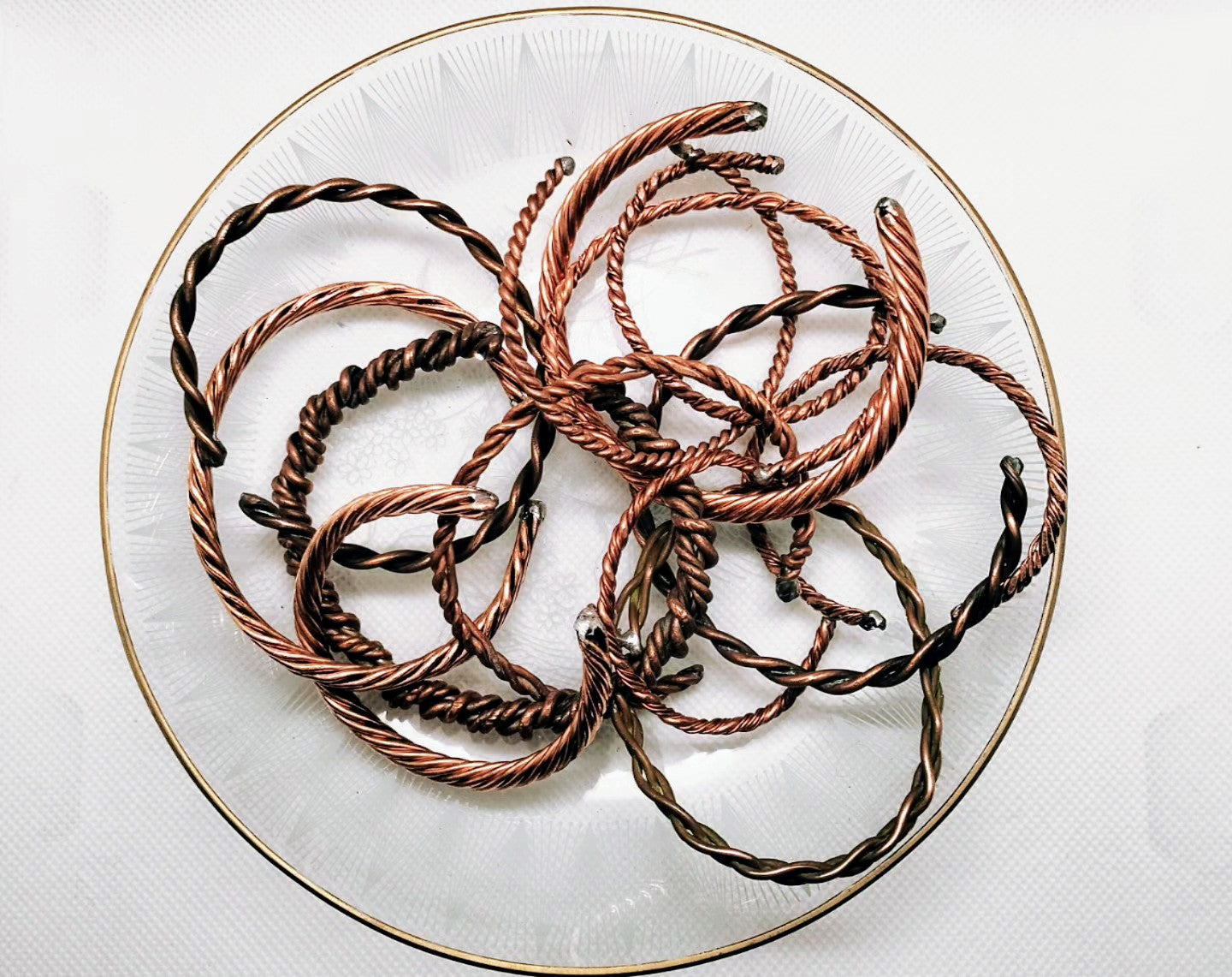 Seconds - recycled copper cuffs