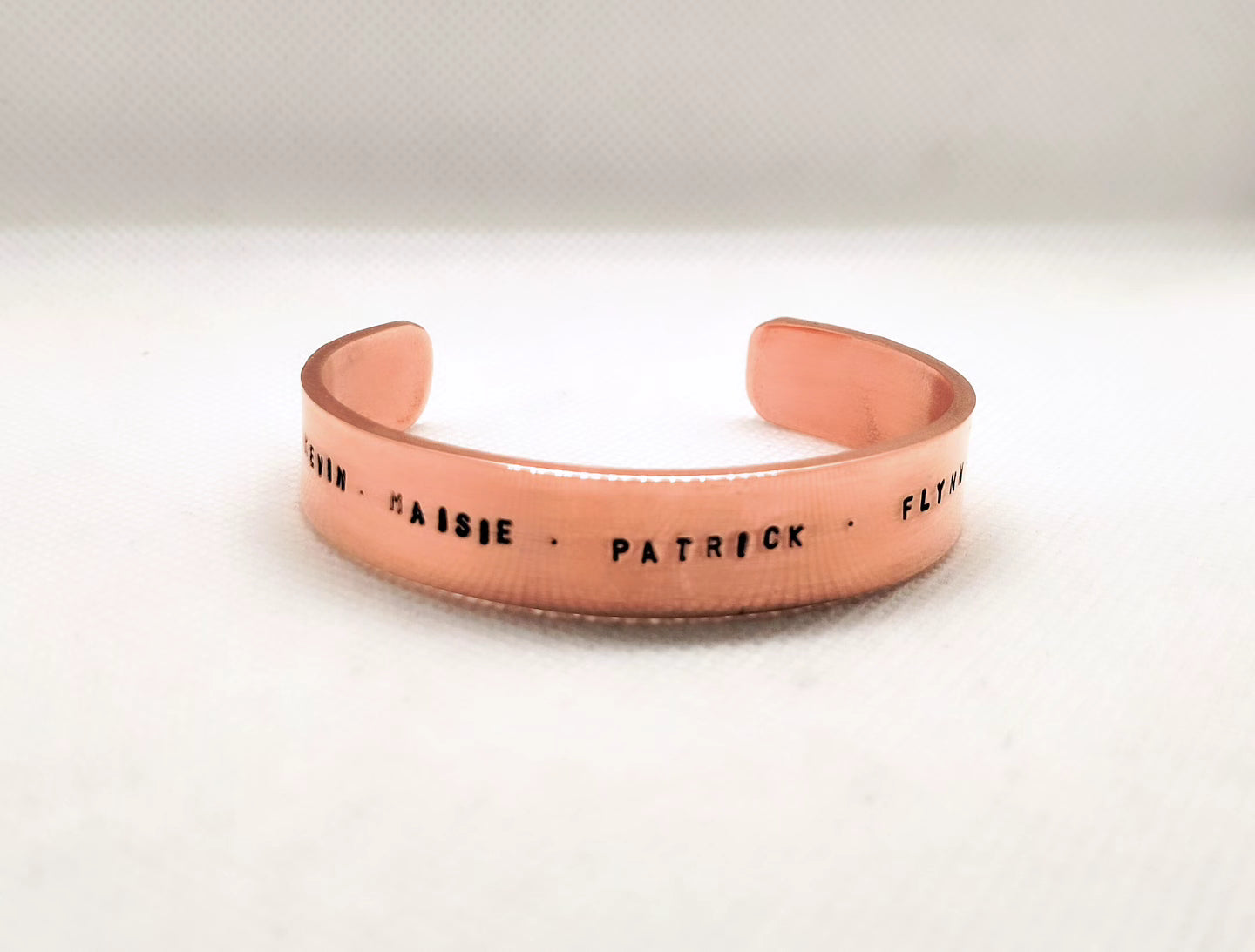 Love notes - Handstamped & custom crafted copper cuff