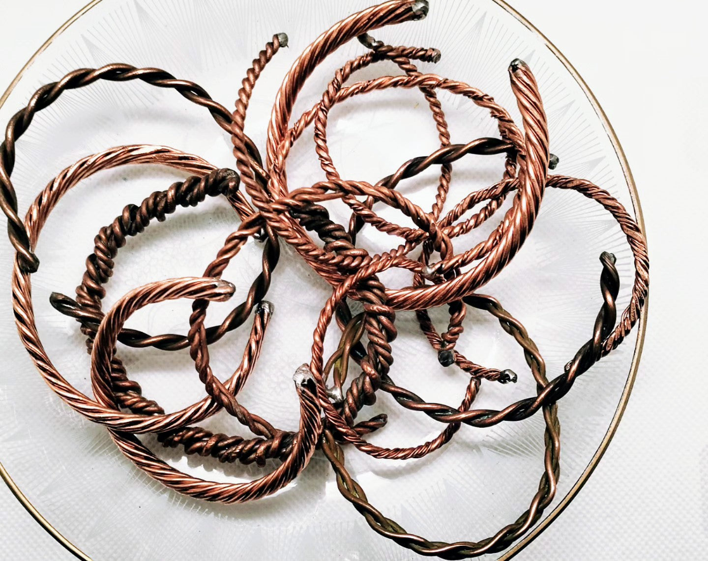 Seconds - recycled copper cuffs